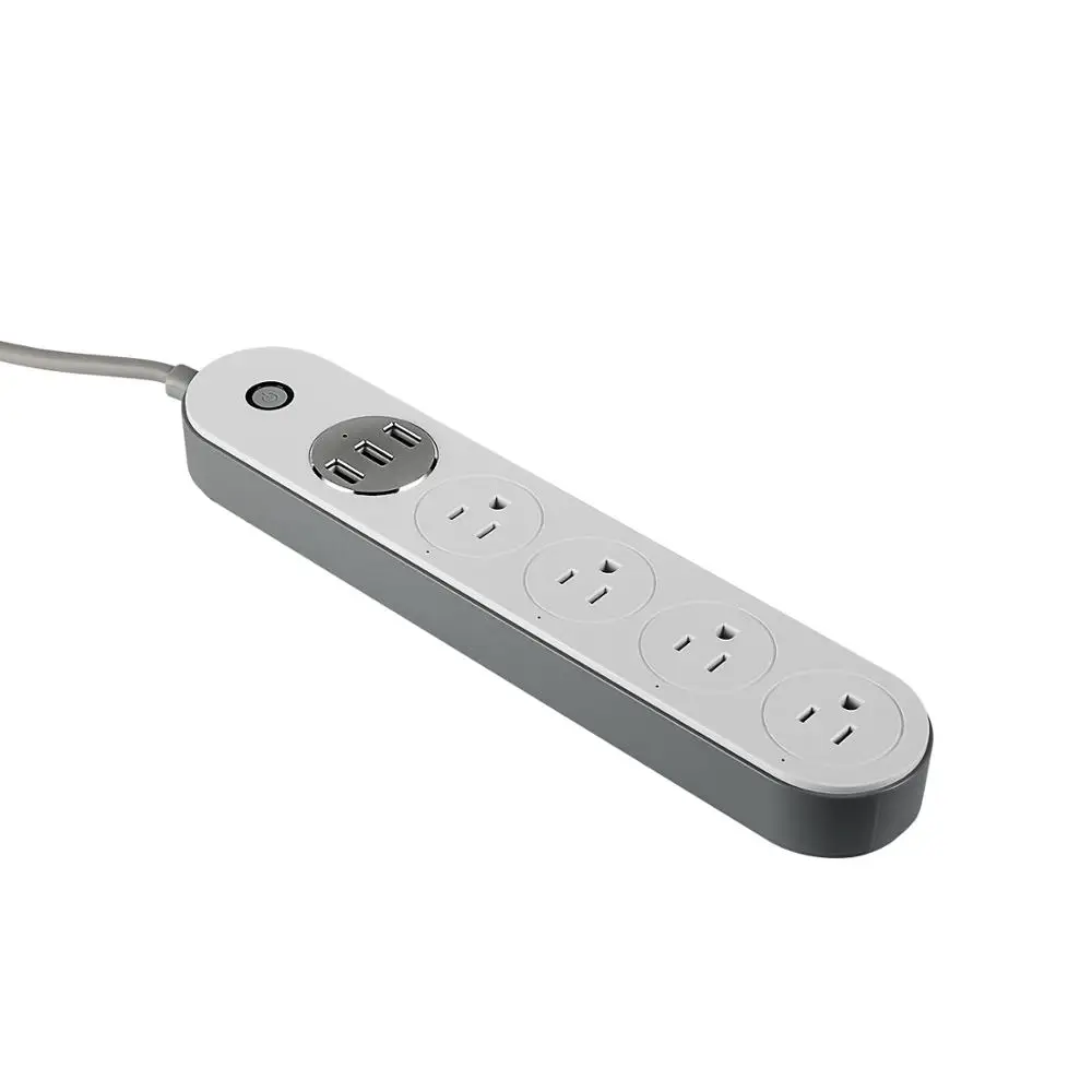 Смарт-удлинитель с Wi-Fi 4 розетки 3USB-порта | Электроника