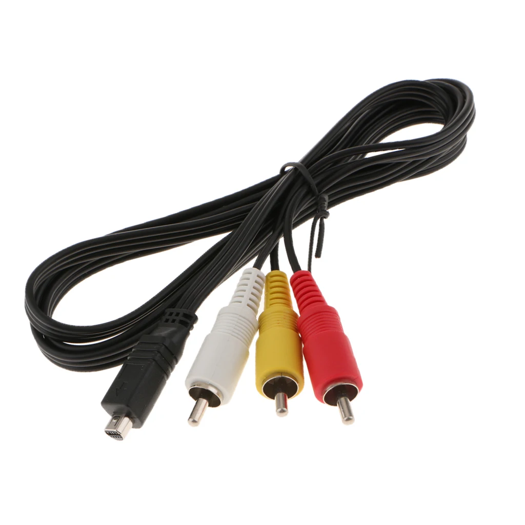 RCA выход V TV кабель для видеозаписи камер Sony DCR SR82E/DCR SR40/ SR42 тв видеокамер с |Пульты и