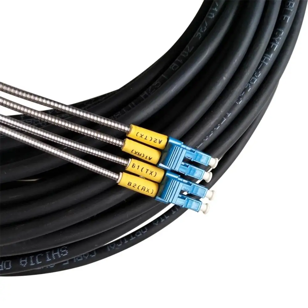 100mtr CPRI Fiber optic Patch cord LC-LC SM MM Outdoor 2 cores drop patch cable Singlemode Multimode FTTH FTTA jumper ELINK
