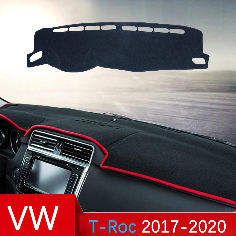 

Противоскользящий коврик для Volkswagen VW T-Roc 2017 2018 2019 2020, накладка на приборную панель, Солнцезащитный коврик для приборной панели, аксессуары д...