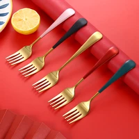 multifunction stainless steel fruit fork desserts snack salad utensils kitchen cake food tableware sushi sticks camping cutlery