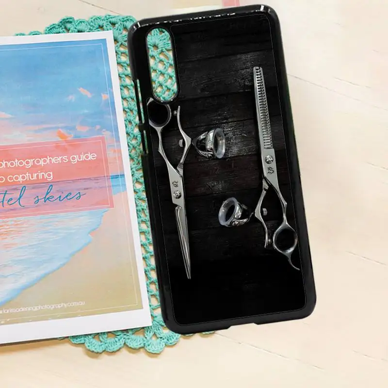 

Hair Stylist Scissors Brush switch luxury funda phone case PC for iPhone 11 12 pro XS MAX 8 7 6 6S Plus X 5S SE 2020 XR