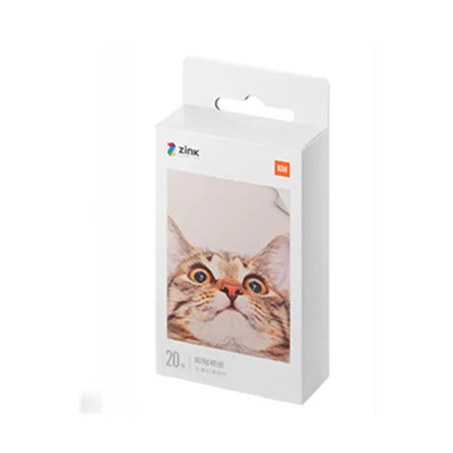20pcs Photo Paper Xiaomi Mijia AR принтер 300 точек/дюйм портативный фото мини карман с DIY поделиться 500 мАч принтер с картинками Карманный работа с приложением Mijia - Цвет: 20pcs Photo Paper