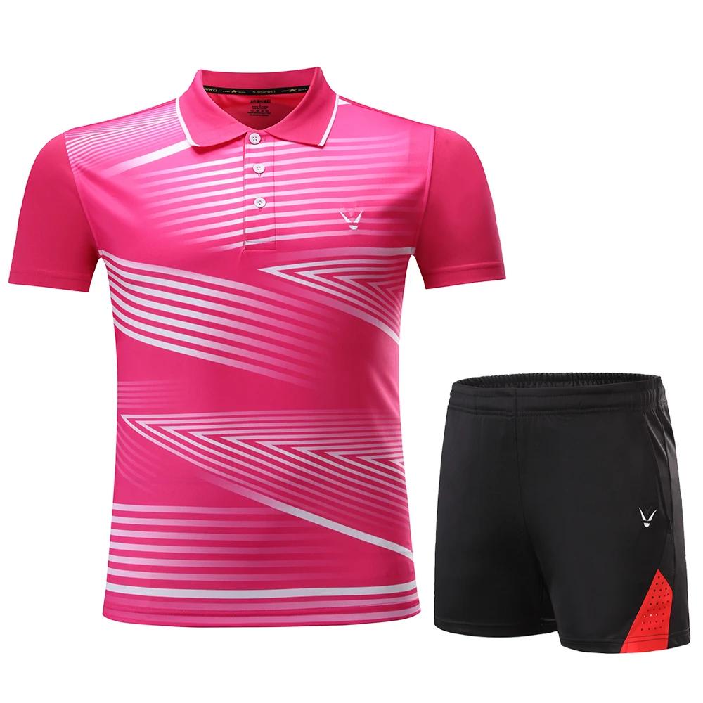 New Qucik dry Badminton sports shirt Women/Men Tennis suit table tennis jerseys set badminton wear sets 3862 3863 | Спорт и