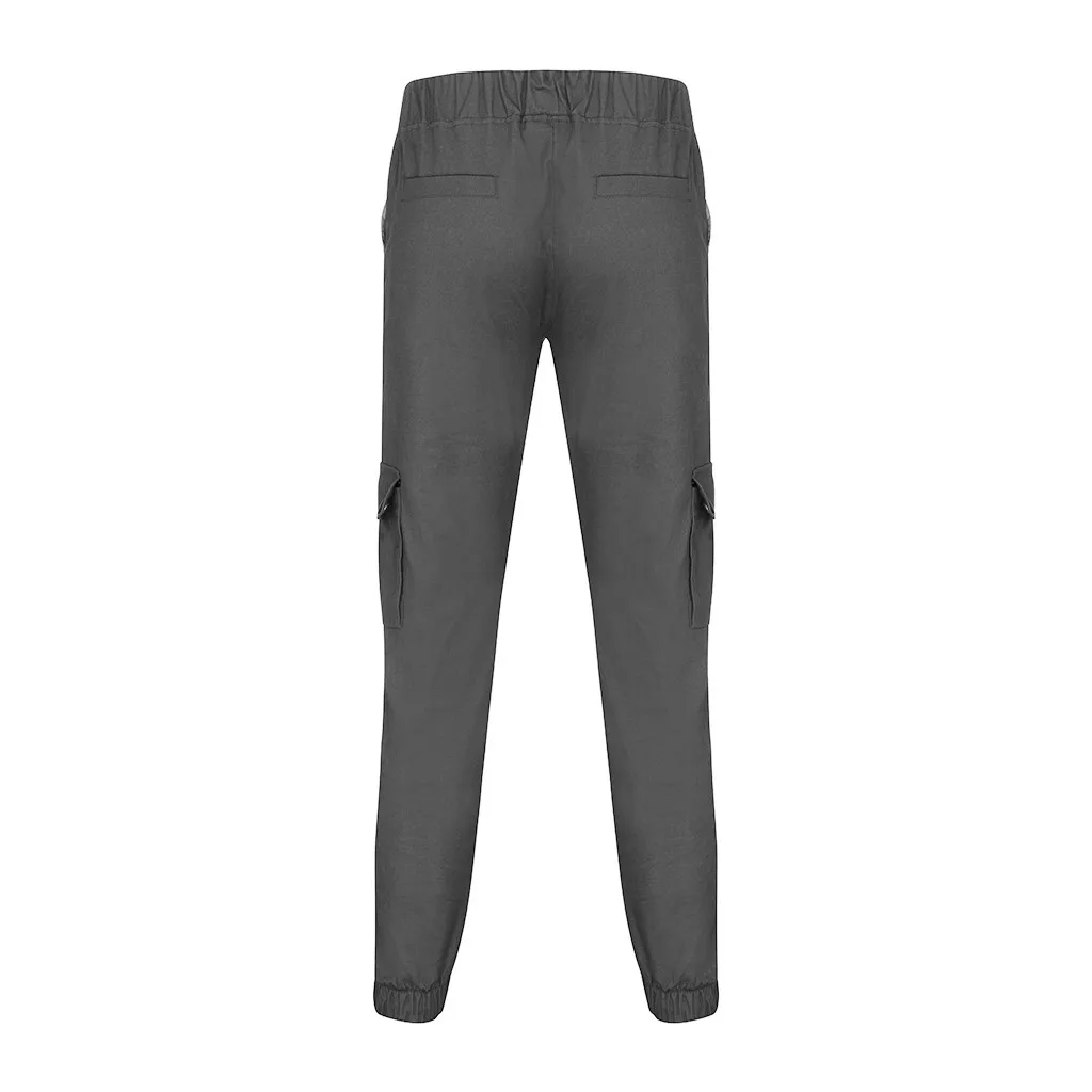 Feitong Джоггеры для мужчин treetwear комбинезоны с карманами повседневные однотонные спортивные рабочие брюки спортивные мужские худи