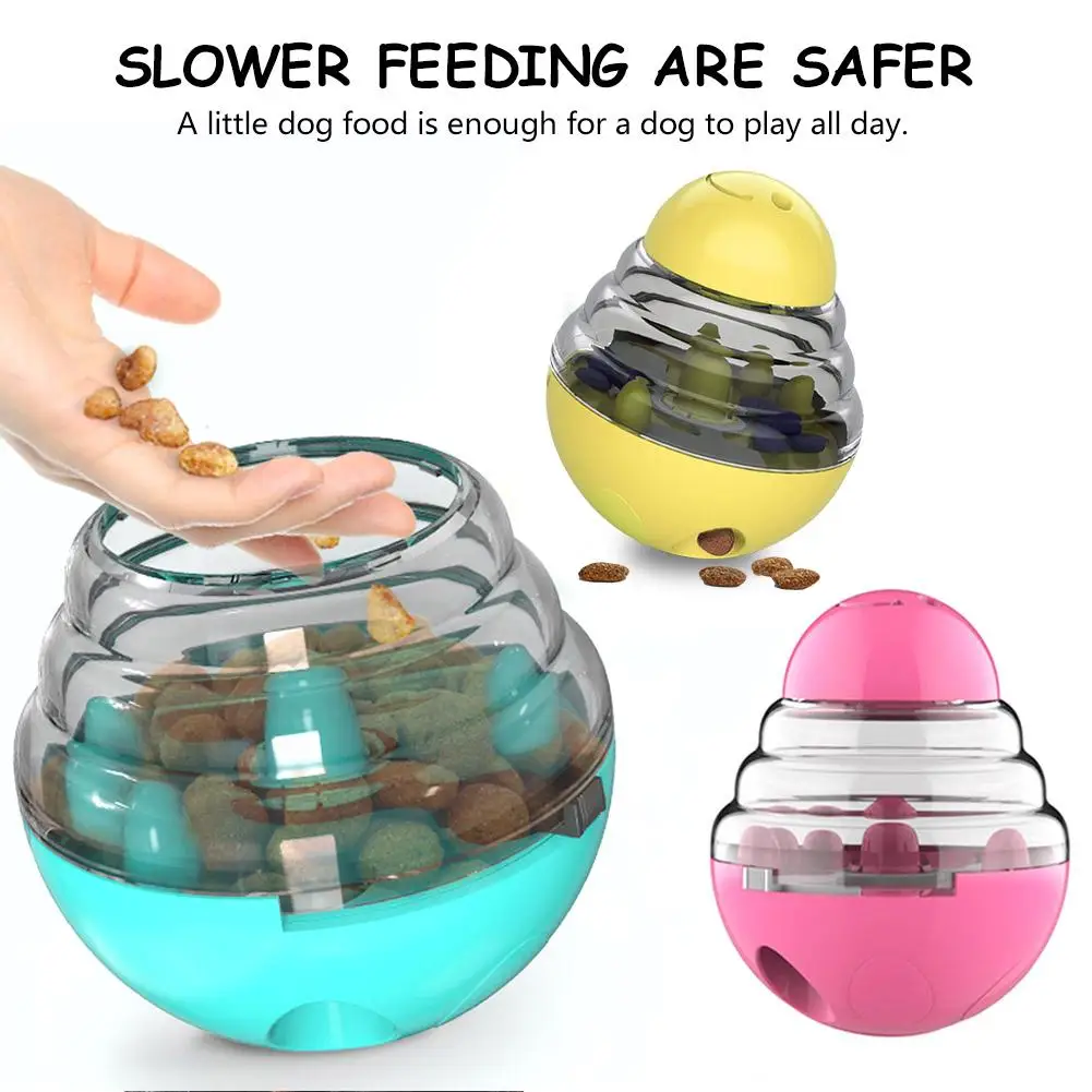 Интерактивная игрушка для собаки медленно Подающая диспенсер еды IQ обучающая