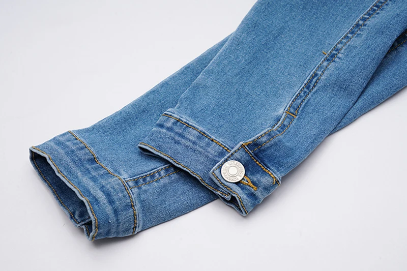

[EAM] Women Bandage Temperament Belt Blue Denim Dress New Lapel Long Sleeve Loose Fit Fashion Tide Spring Autumn 2021 1DD5090