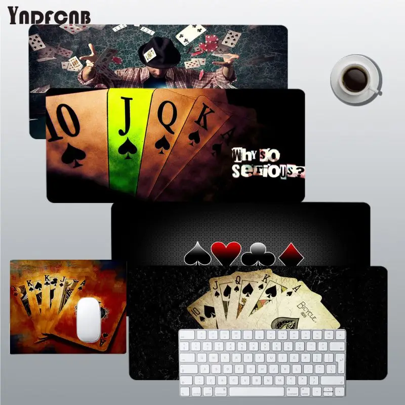 

Black Poker Your Own Mats Gamer Speed Mice Retail Small Rubber Mousepad Size For Deak Mat For Overwatch/cs Go/world Of Warcraft