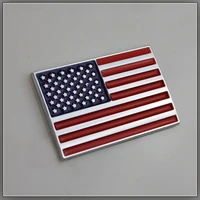 1x car decoration emblem flag standard usa car stickers american flag badge personalized stereo car styling