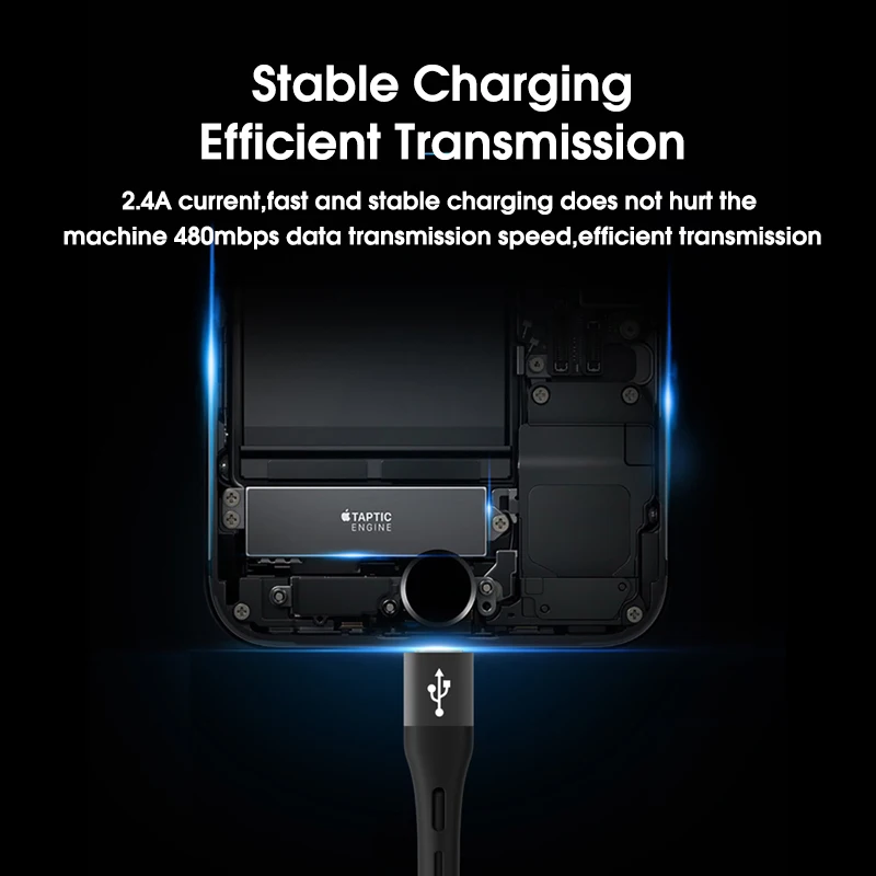 USB-кабель для быстрой зарядки MOXOM 0 2 м iPhone X 8 7 кабель Micro USB Type C Samsung S9 S8 Прямая