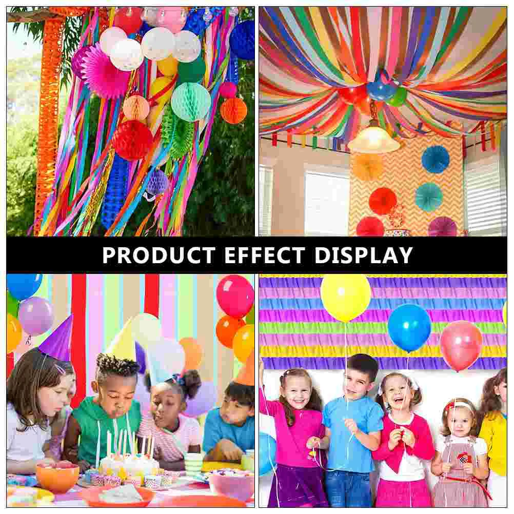 6 шт. декоративные бумажные ленты из крепа 9 м в рулоне | Дом и сад