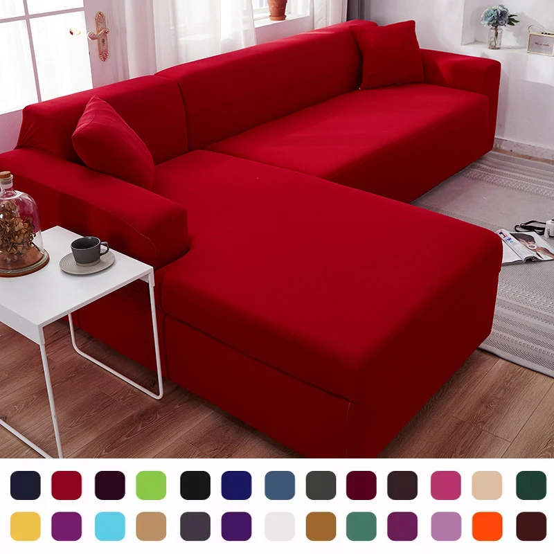 

Solid Corner Sofa Covers Couch Slipcovers Elastica Material Sofa Anti-Slip Protector Furniture Protector for Kids, Dogs, Cats