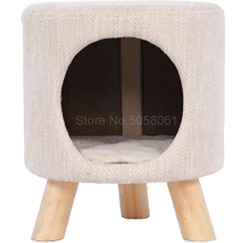 

Cat litter closed four seasons universal cat house stool solid wood small kennel cat house