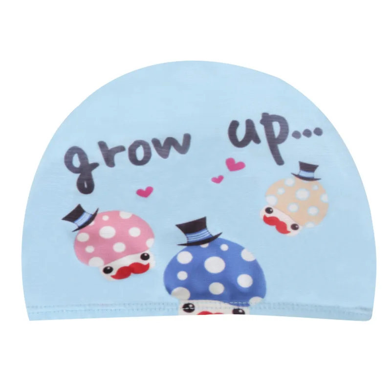 Детская шапочка для купания с высокой эластичностью мультяшным принтом