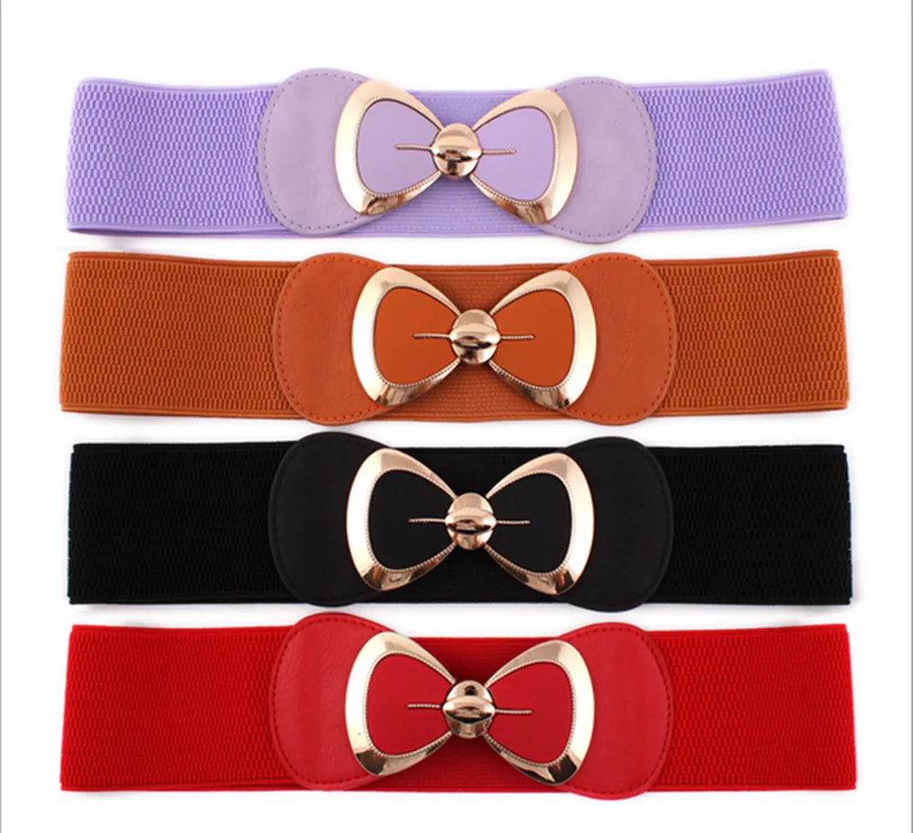 Женский пояс с большим бантом эластичный широкой талией 2020|Женские ремни| |