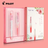 pilot vitality fountain pen spn 20f transparent mini portable 8 color colorful ink gall for students and children