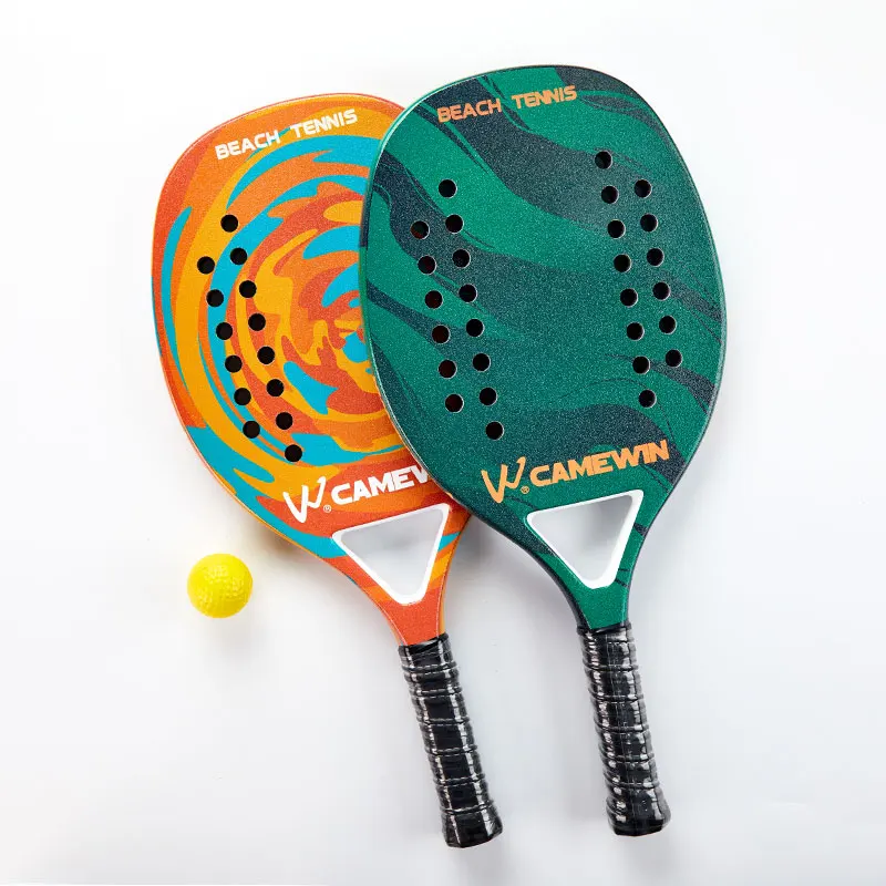 

New Adult Young Brazilian Professional Training Full Carbon Fiber Beach Padel Tennis Racket Eva Surface Tennis Raqueta Bag -40