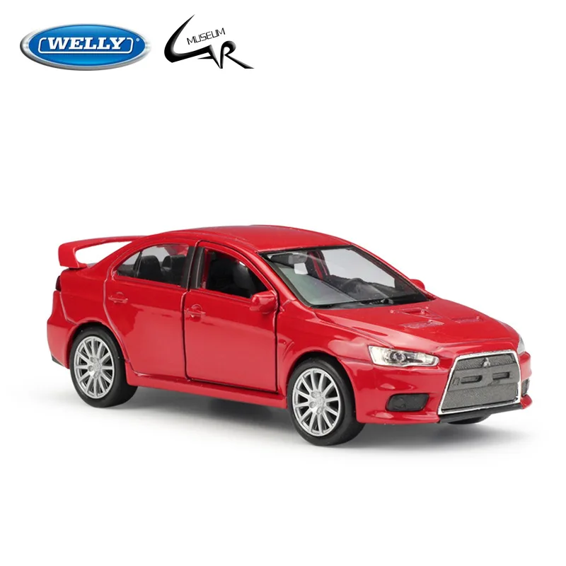 

Модель автомобиля WELLY 1:36 из металлического сплава, детская игрушка, подарок, Коллекционная модель, игрушка в подарок Mitsubishi Lancer Evolution X