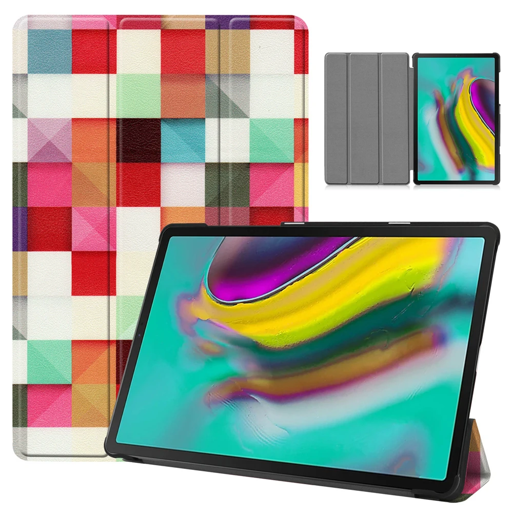 

For Samsung Galaxy Tab S5e 10.5 2019 T720 T725 Tablet Case Hibernation Function Premium Leather Folio Stand Cover For 10.5inch