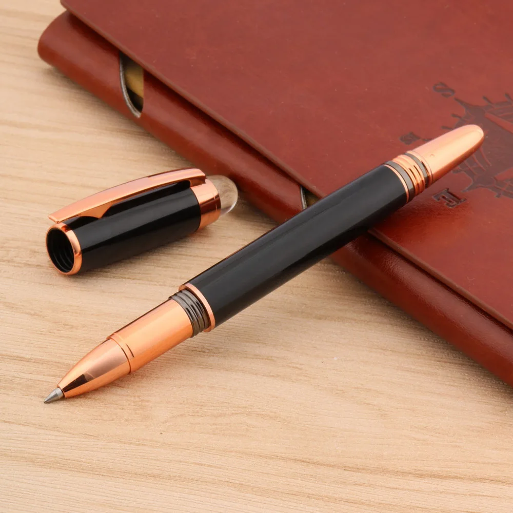 

luxury quality brand 005 Rollerball Pen signature spinning ball point pen cover crystal Stationery Office school supplies