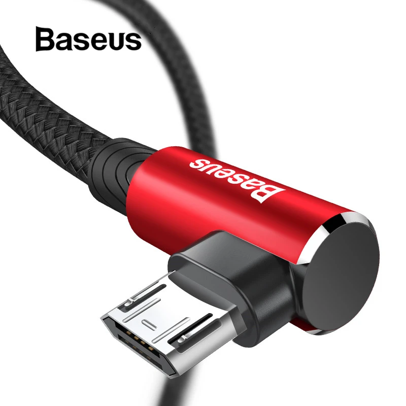 Двусторонний Micro USB кабель Baseus для мобильных игр для Xiaomi Redmi 4X Note 4 5 Plus USB кабель для передачи данных для samsung S6 USB кабель для зарядного устройства