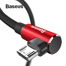 Двусторонний Micro USB кабель Baseus для мобильных игр для Xiaomi Redmi 4X Note 4 5 Plus USB кабель для передачи данных для samsung S6 USB кабель для зарядного устройства