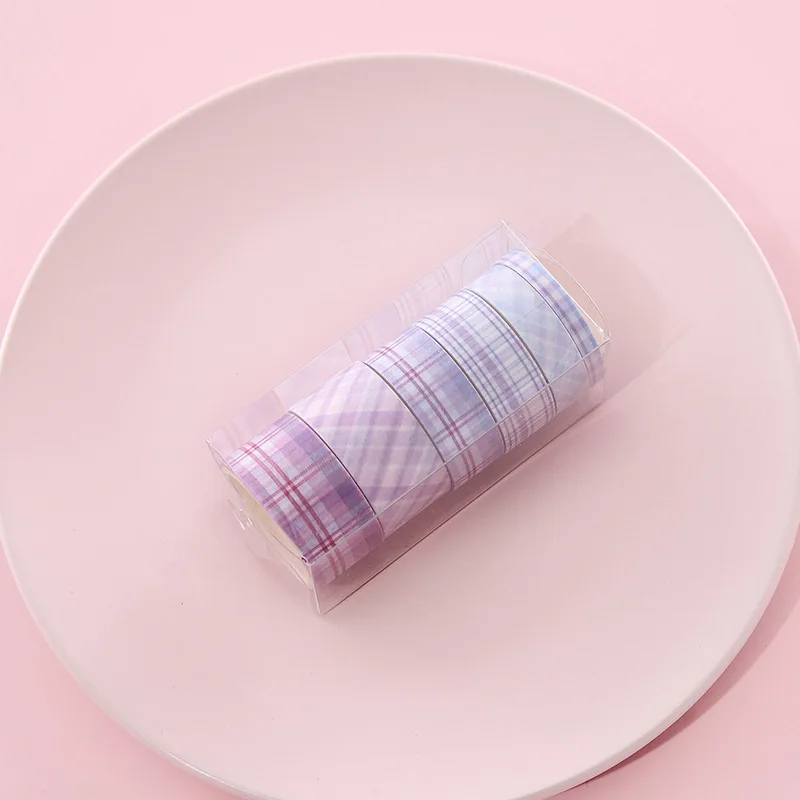 

Декоративная сетчатая лента YOUQIWJ Washi tape 6 рулонов