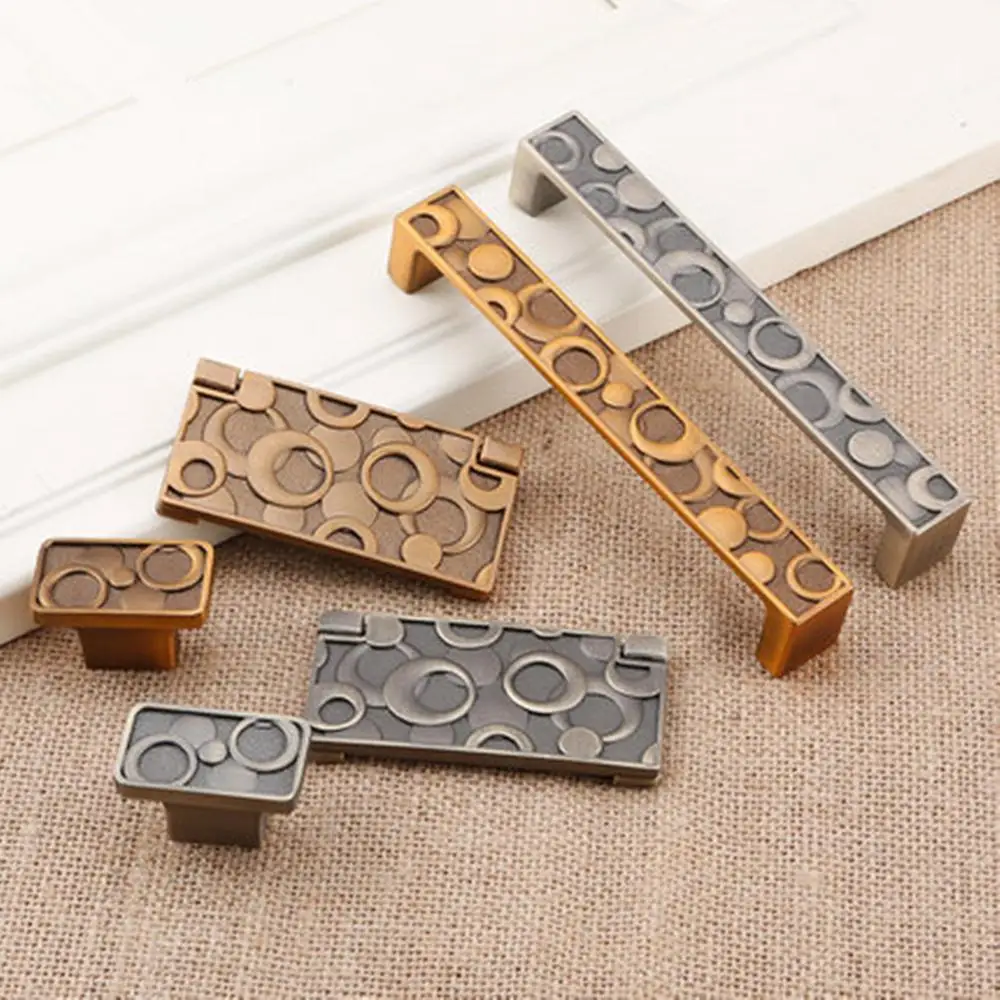 Европейский винный шкаф дверные ручки зеленый бронзовые для выдвижных шкафчиков