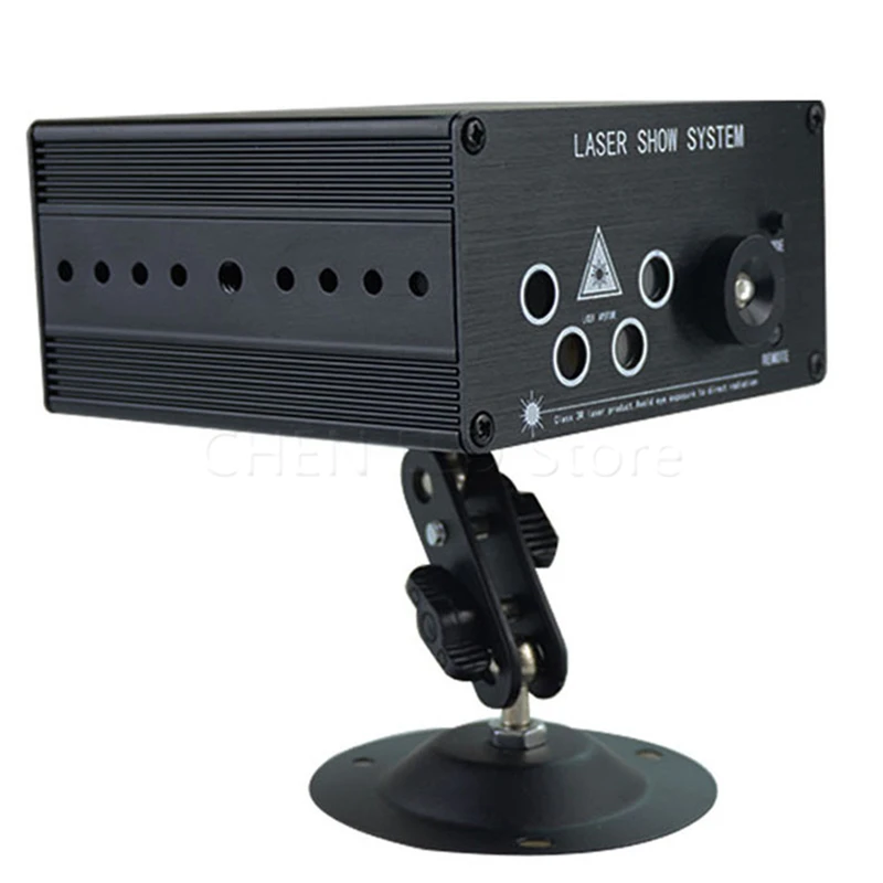 New 96 Patterns RGB Mini Laser Projector Light DJ Disco Party Music Stage Lighting Effect With LED Blue Xmas Lights | Лампы и