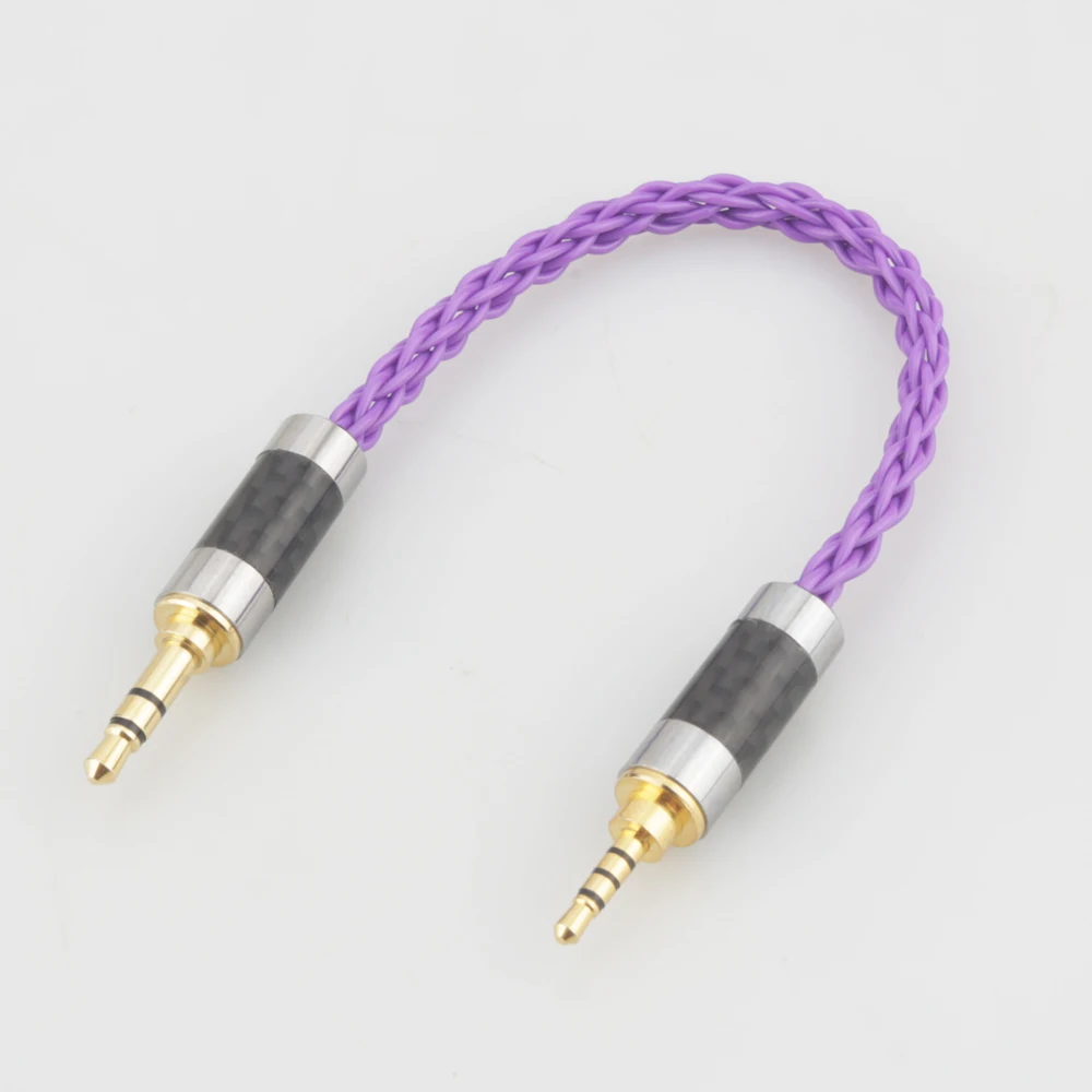 

HIFI Carbon Fiber Aux Cable 2.5mm TRRS Male to 3.5mm Stereo Male Audio Adapter Cable Jack 3.5mm to 2.5mm TRRS Balance Cable