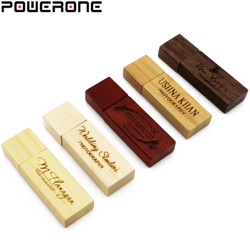 USB-флеш-накопитель POWERONE деревянный 4-64 Гб USB 2 0 | Компьютеры и офис