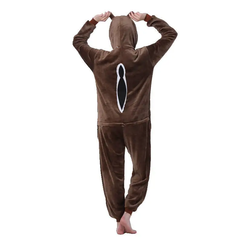 Пижама-кигуруми белка взрослая Пижама-комбинезон с капюшоном в виде животного из