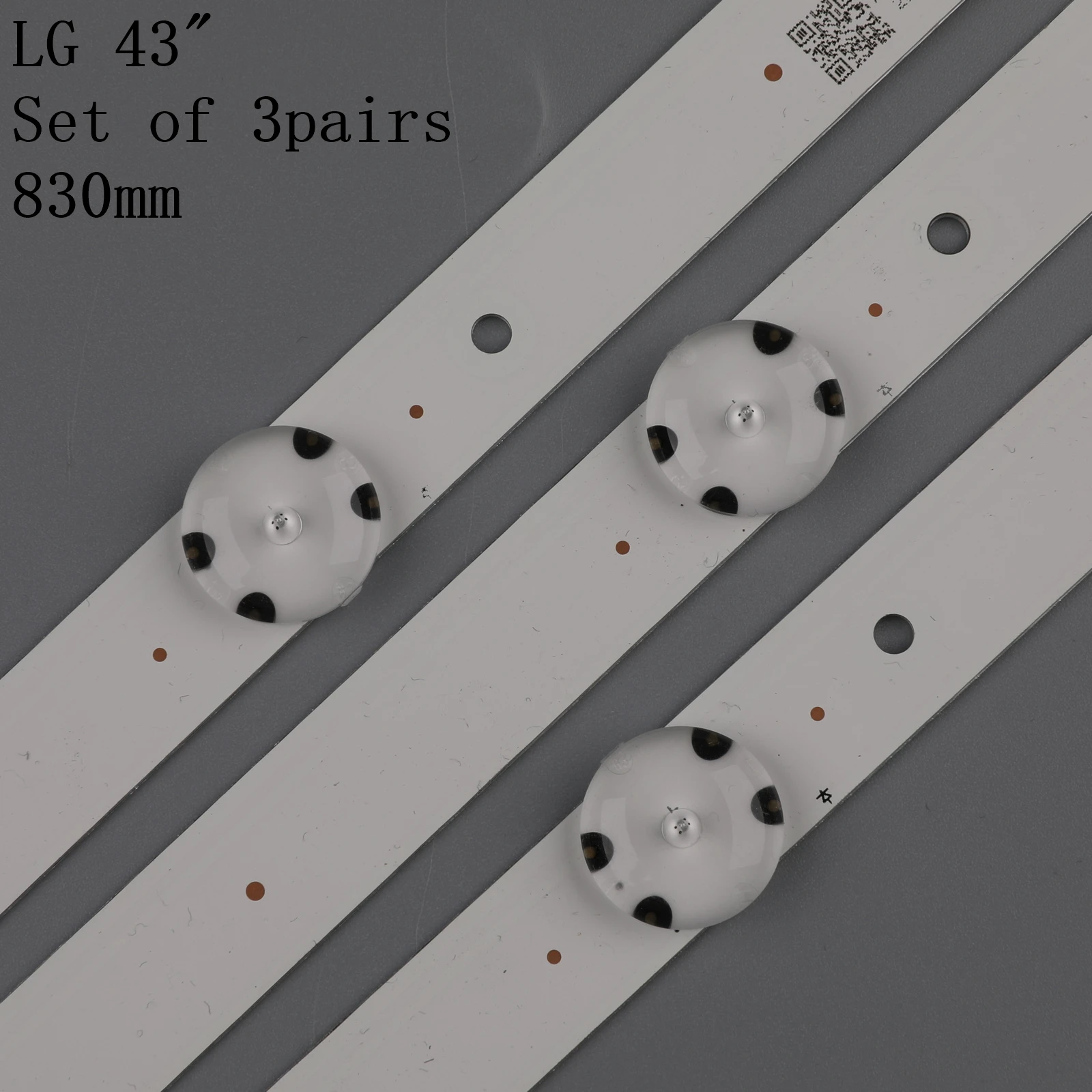 Комплект из 3 предметов 7 светодиодный Светодиодный подсветка полосы для LG 43LJ5500