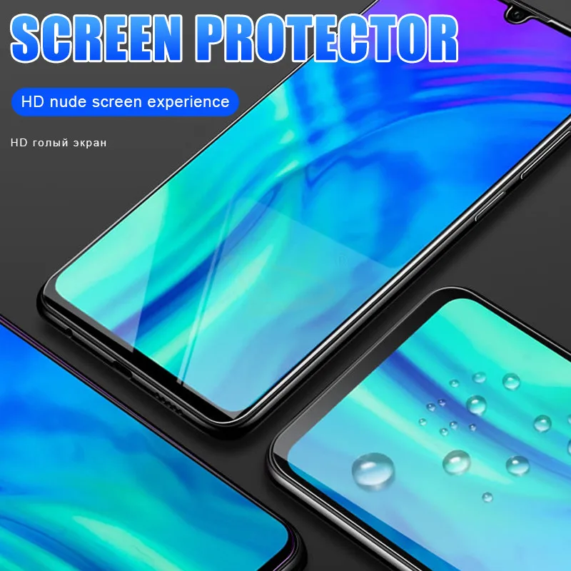 Полное покрытие закаленное стекло для Huawei Honor 10 9 Lite 8s 8 9x20 Pro 10i 20s Защита экрана 7c 7a