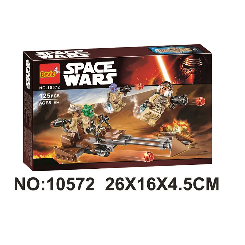Bela 10572, 125 шт., модель Rebel Alliance, строительные блоки, кирпичи, совместимые с 75133 Звездными войнами