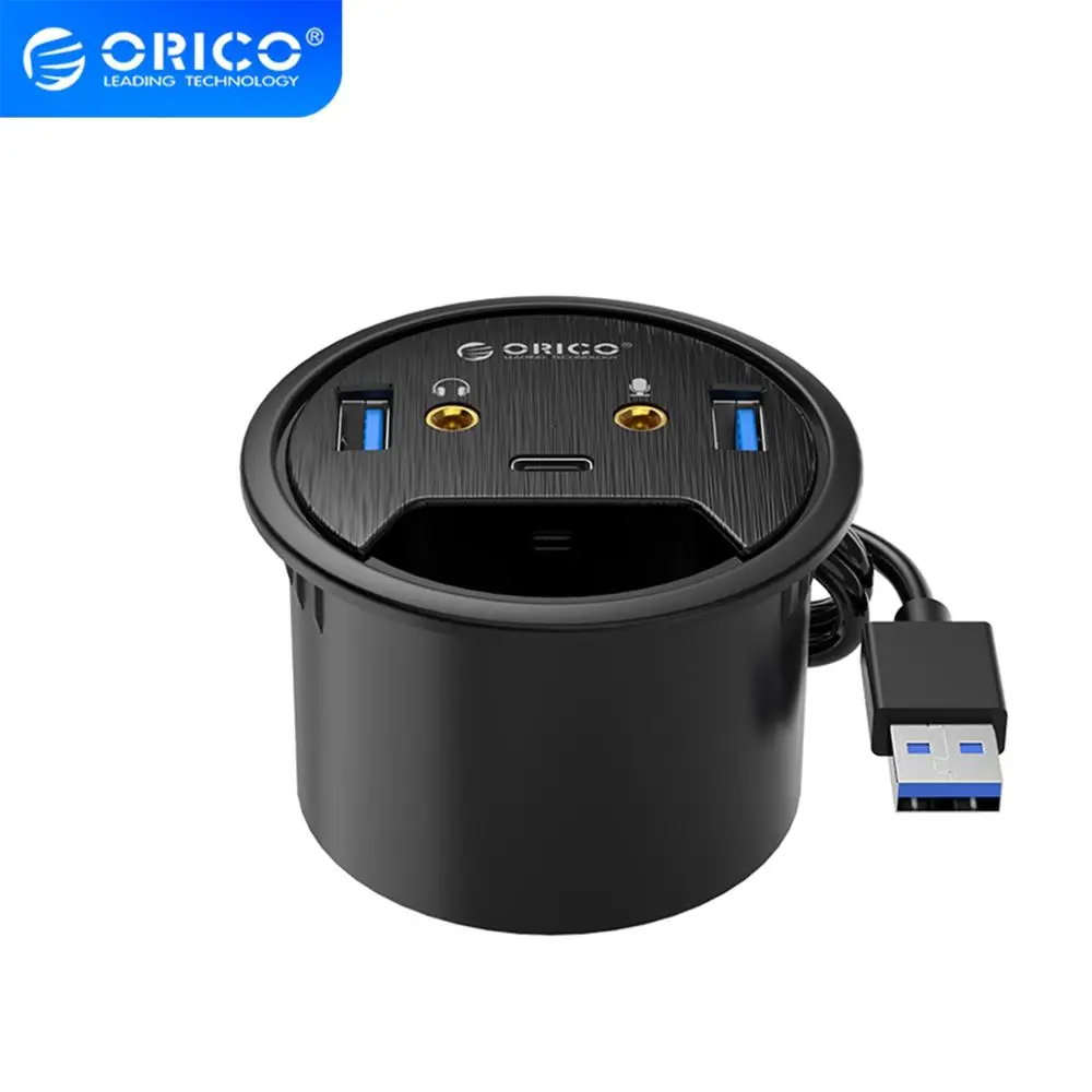 ORICO для настольного уплотнения USB 3 0 концентратор Тип-C аудио настольное крепление