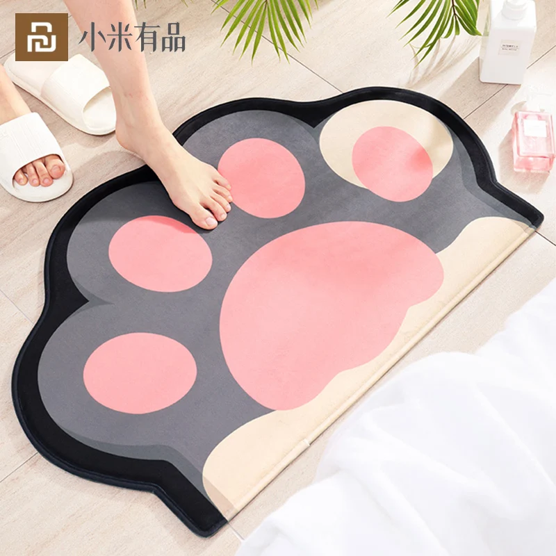 

Youpin 50cm×80cm Home Bath Mat Non-Slip Bathroom Anti-slip Absorb Entrance Doormat Living Room Balcony Kitchen Cartoon floor ma
