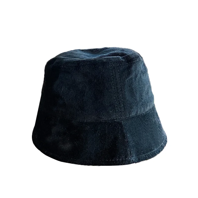 

Double sided black fisherman's hat for women in autumn winter