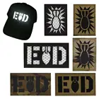 EOD нашивка эмблема значок светильник отражающая бомба Военная с крючком для рюкзак для одежды, черный Тактические заплатки