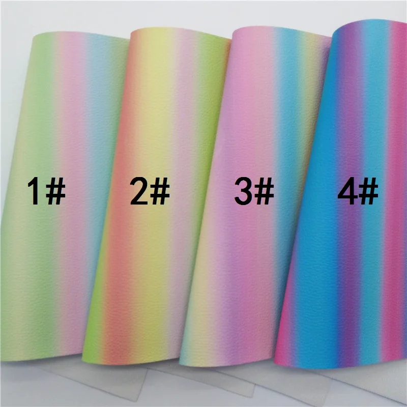 Радужная синтетическая кожа текстурированная личи искусственная тканевые листы