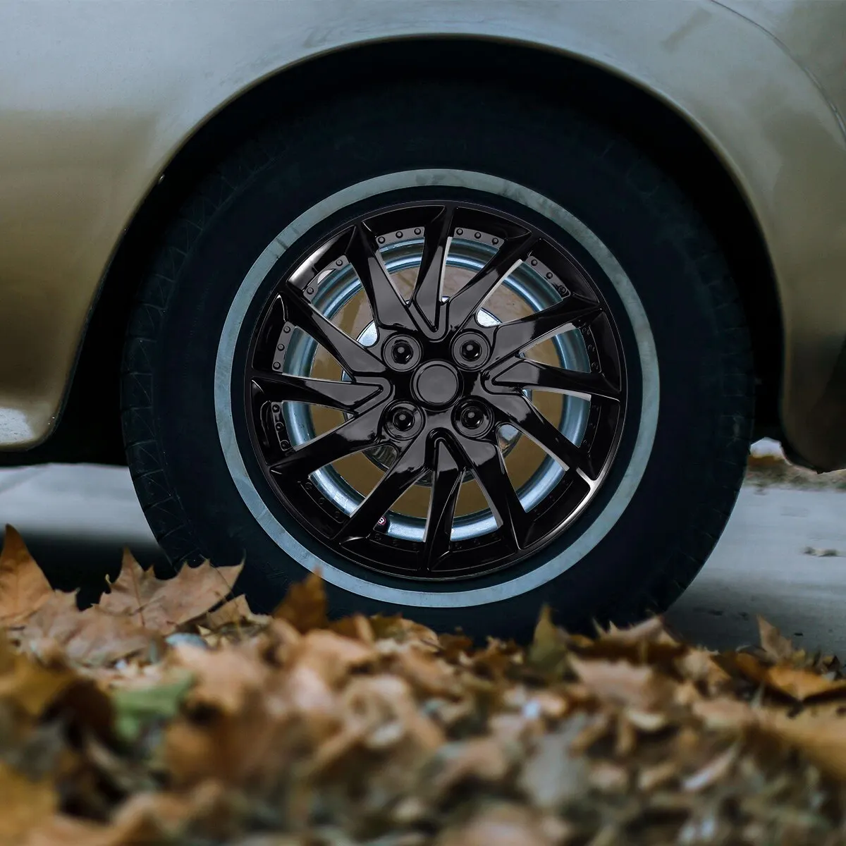 Зеленый 1 шт. автомобиль Hubcap пластик утилита Премиум Прочный чехол на рулевое колесо колпачки ступицы для автомобиля Стайлинг авто украшение A20 - Цвет: Зеленый