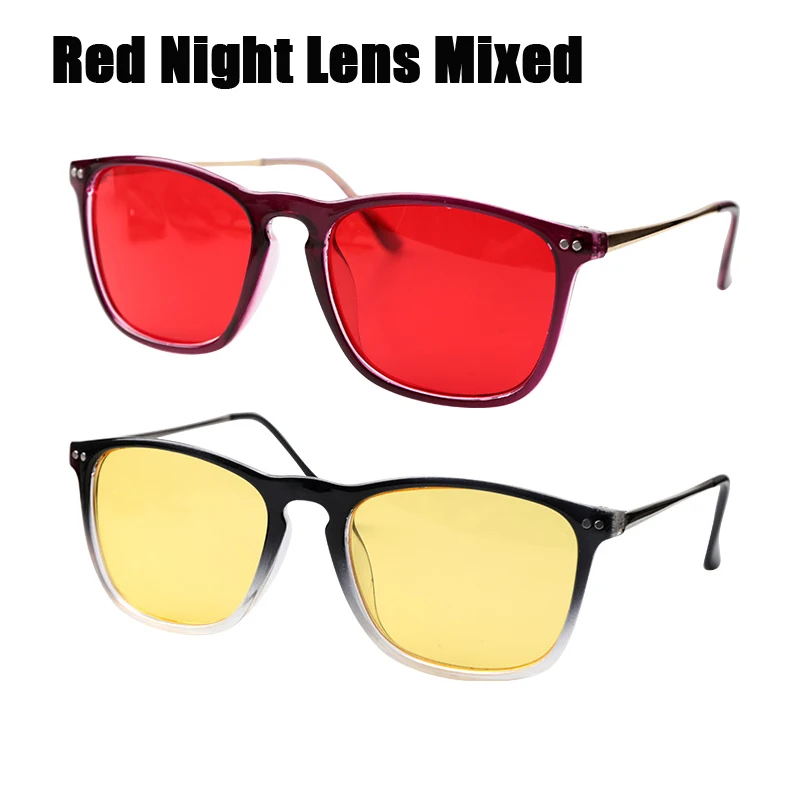 Red Night Len Mix SOOLALA, большие размеры, женские, мужские, полная оправа, стекло для чтения, большие, прозрачные линзы, оправа для глаз, стекло для чтения+ 0,5, 1,5, 2,5, 4,0 - Цвет оправы: Red Night Len Mix
