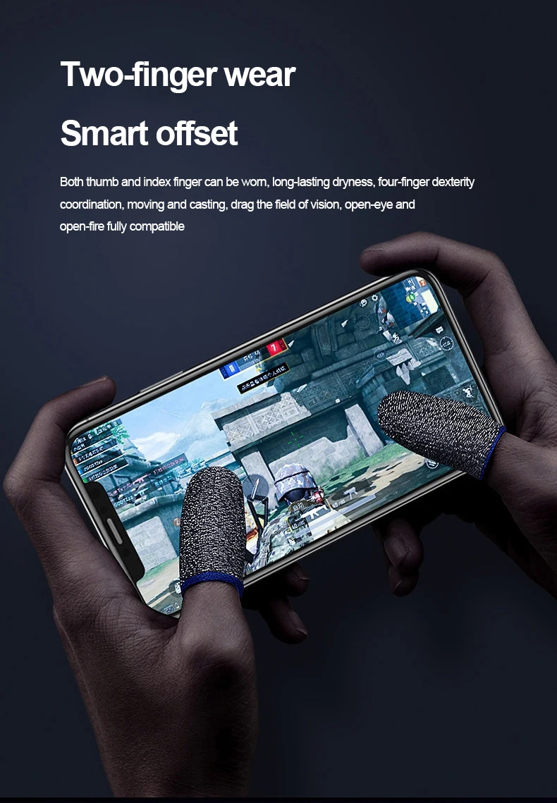 

Game Finger Cots Mobile Game Touch Screen Ultra-Thin Breathable Non-Slip Anti-Sweat And Anti-Fingerprint Finger Cots