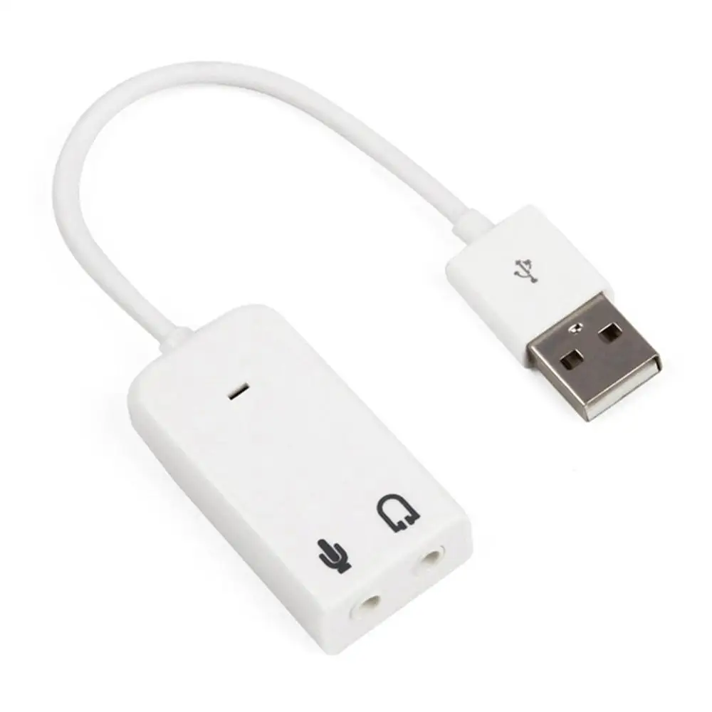 Внешняя звуковая карта USB 3D Виртуальная 7 1 каналов адаптер Plug & Play для ПК