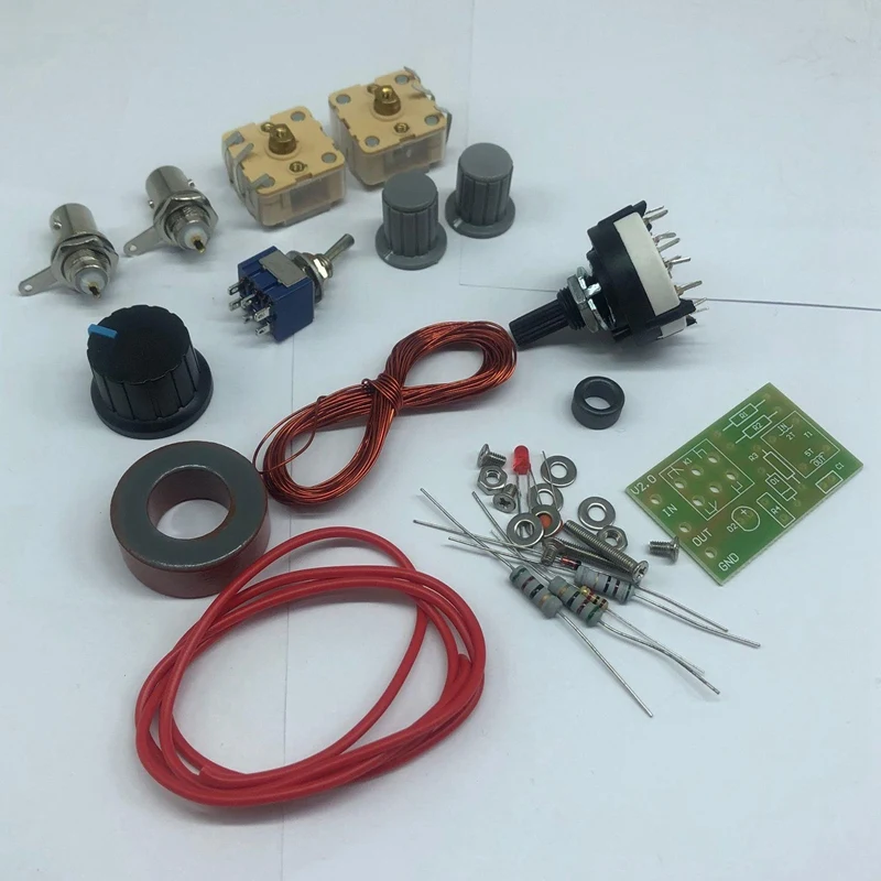 

1-30Mhz LED VSWR DIY Manual Antenna Tuner Kit for HAM Radio CW QRP Q9 BNC Interface DIY Antenna Tool Kit