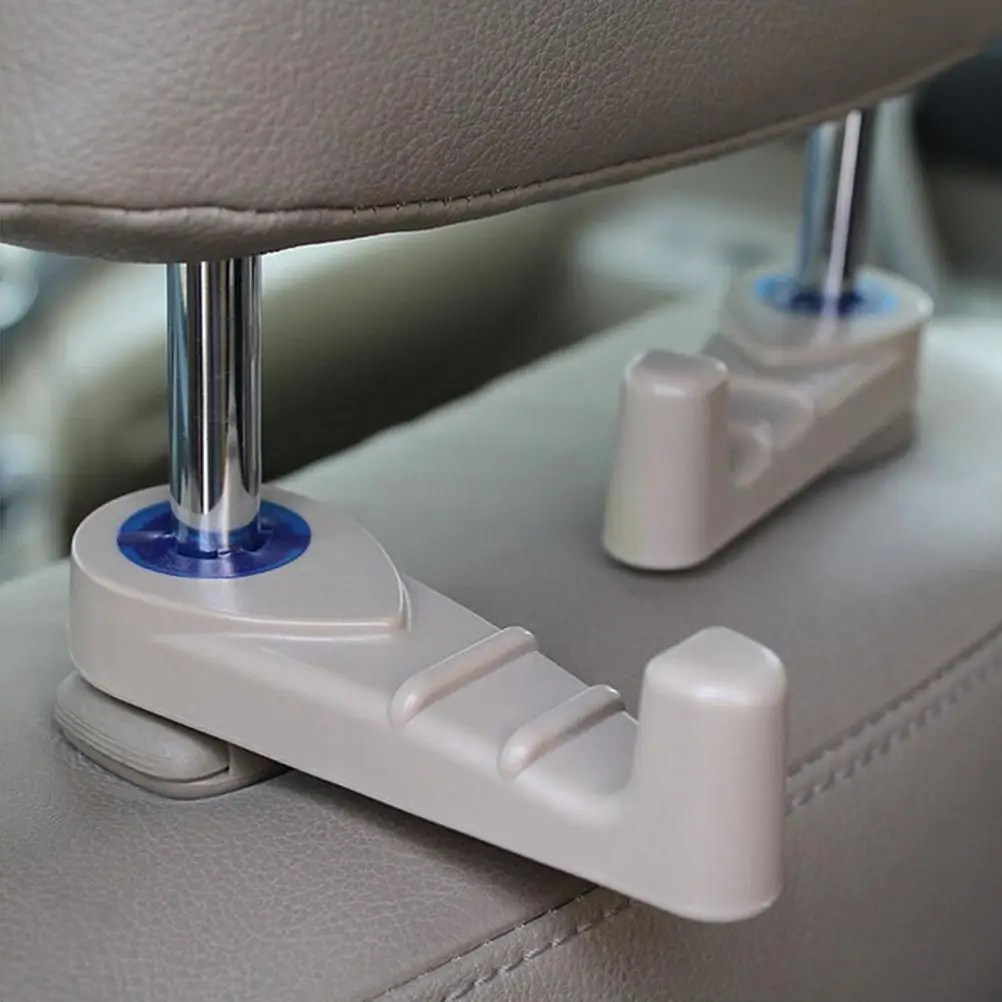 

2PCS Auto Interior Accessories Top Quality Car Back Seat Headrest Hanger Holder Hooks Clip For Bag Purse Cloth Daily Grocery