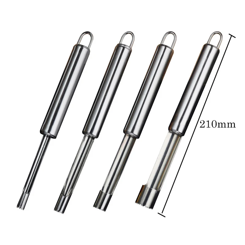 Нержавеющая сталь Фруктовый нож для удаления сердцевины и нарезания красные