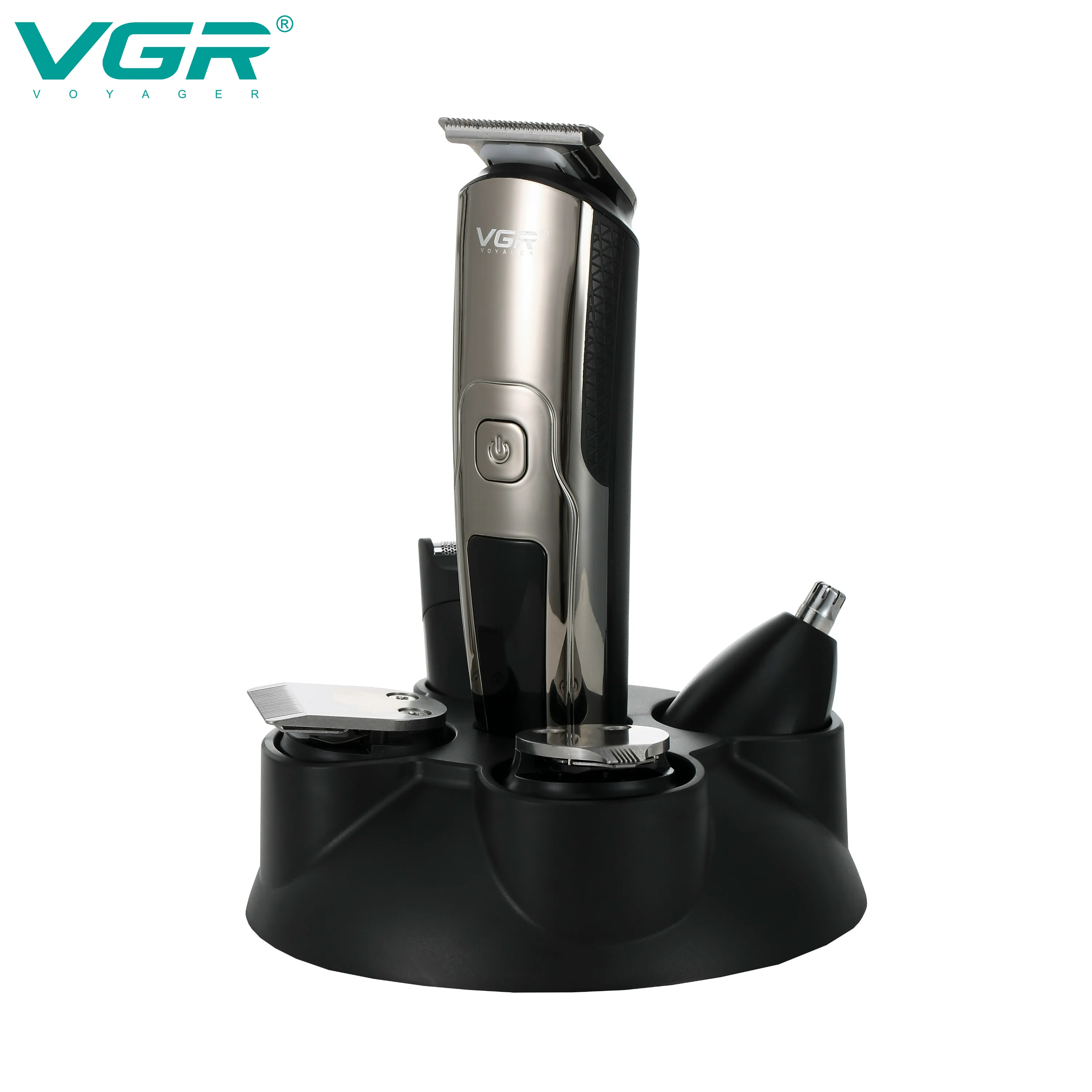 

VGR Professional Hair Cutting Machine 5in1 Multifunctional Waterproof Hair Clipper For Men LCD Razor Nose Hair Trimmer V-103