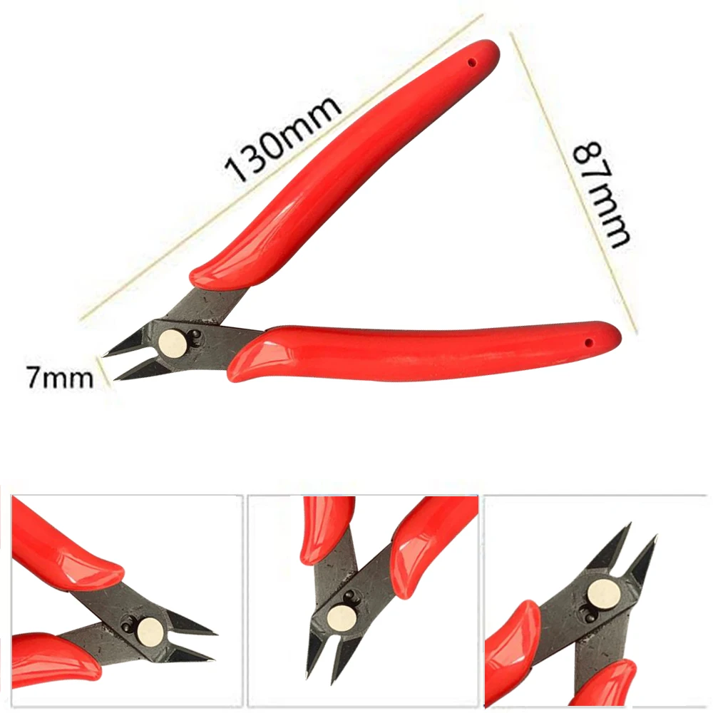 

5 Inches Wire Cutter Pliers Precision Electronic Flush Cutter Wire Cable Cutters Cutting Side Snips Flush Cutting Nippers Tool