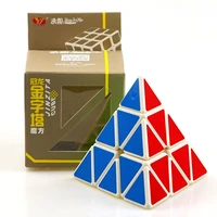 yongjun guanlong 3x3 pyramid cubo magico professional speed strange shape cube children mini puzzle educational games for kids